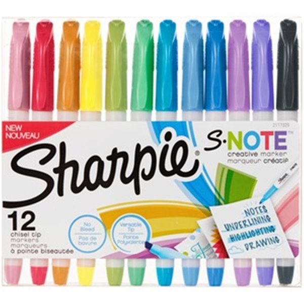 Sharpie Sharpie  S-Note Creative Markers - Assorted Color - Pack of 12 SAN2117329